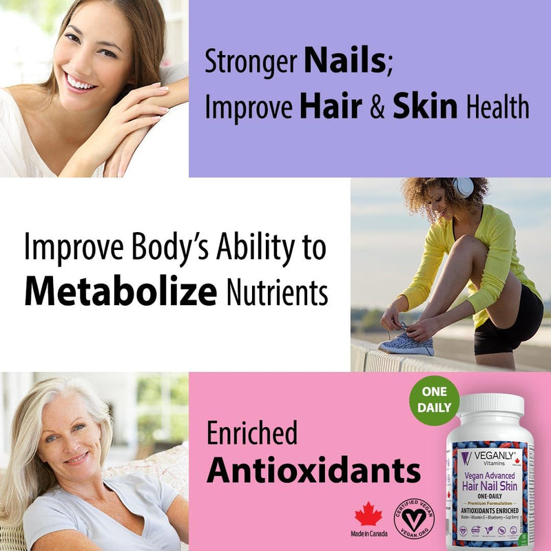 Vegan Advanced Hair Nail Skin One-Daily, 90 Vegan Capsules