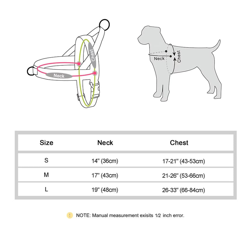 Didog No Pull Dog Harness with Breathable Mesh Padded, Full Reflective & Quick Fit Adjustable Vest Harness, Easy for Training Walking for Small & Medium and Large Dogs (Black, M) M:chest 21-26" Black - BeesActive Australia