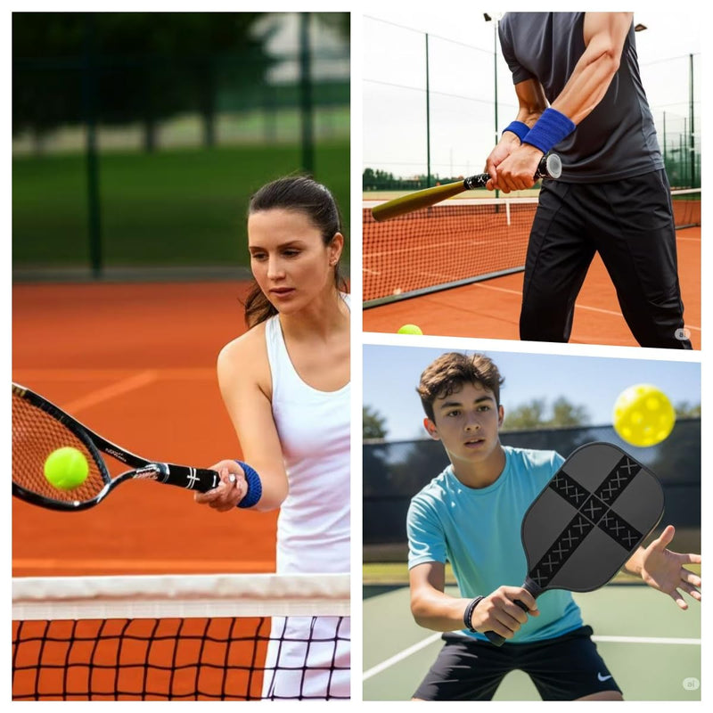4 Pcs Cross Baseball Bat Grip Tapes, 1.5mm, Precut and Full Softball Grip Tape,Non-Slip Baseball Bat Wrap, for Multi-Sport Handles Colorful - BeesActive Australia