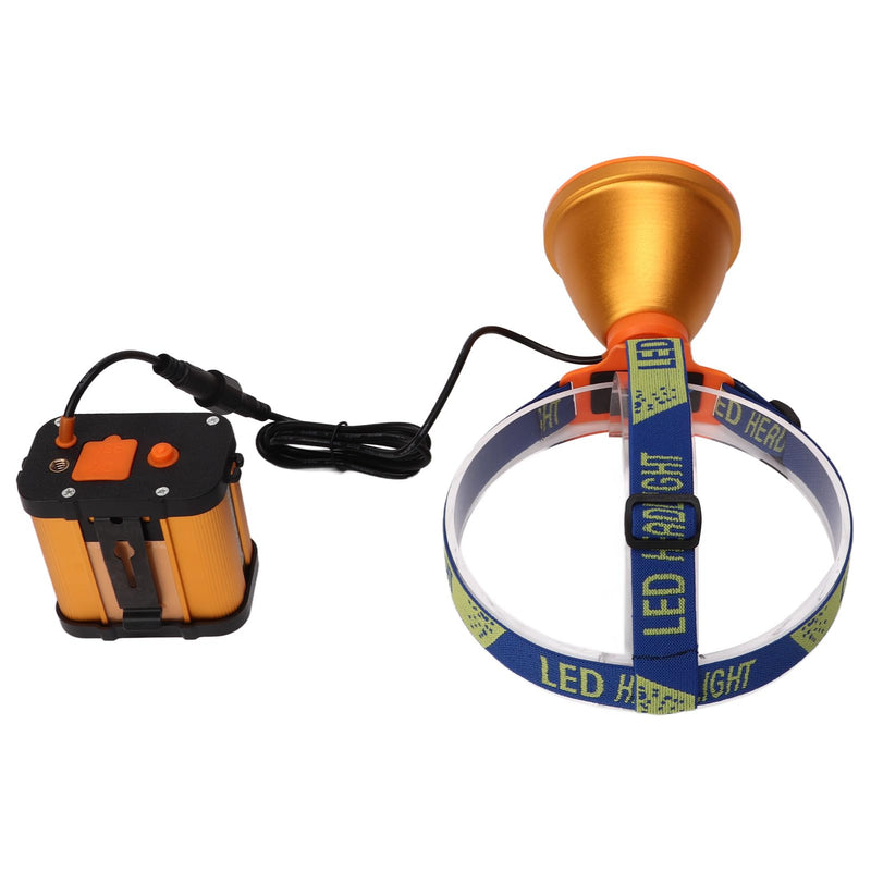 Miner Headlight Super Bright Adjustable Angle LED Headlamp with 6400mAh Lithium Battery US Plug 100V‑240V - BeesActive Australia