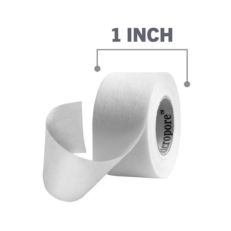 Nexcare Gentle Paper Tape, Medical Paper Tape, Secures Dressings and Lifts Away Gently - 1 In x 10 Yds, 2 Rolls of Tape 1 Inch (Pack of 2)