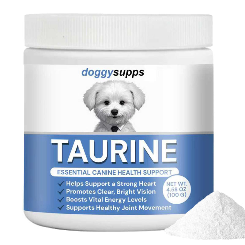 Doggy Supps Taurine, Doggy Supps Taurine Supplement for Dogs, Immune Support, Boost Energy, Skin & Coat Health for Heart, Vision & Daily Wellness, 3.99oz/PCS (1PCS) 1PCS