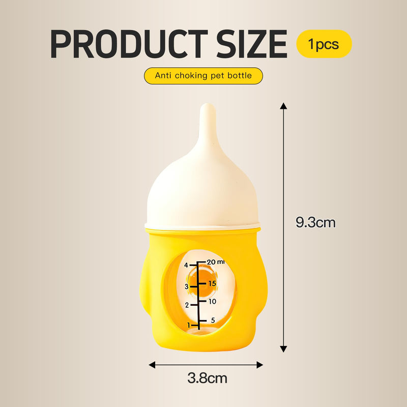 Auiremrti breeding bottle for cats, 20 ml silicone cat milk bottle, soft pet bottle for kittens and puppies, kitten accessories for feeding, colostrum bottle - BeesActive Australia
