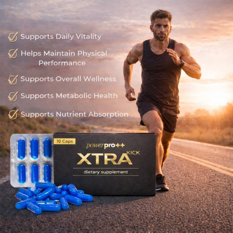 PowerPro++ Energy Support Supplement – Extra Strength Formula to Support Energy, Endurance & Daily Performance – 10 Capsules (1 Box)