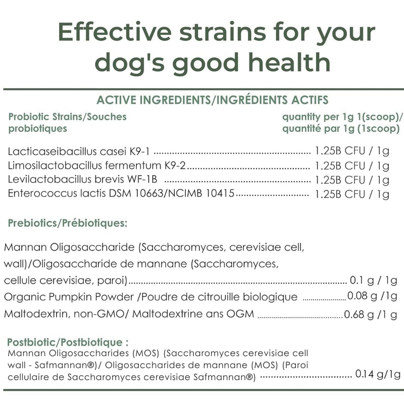 Dog Probiotic Powder for Digestive Support | 5 Billion CFU | Gut Health & Immunity Support | Mix-in Powder | 60g | Unflavoured (60g)