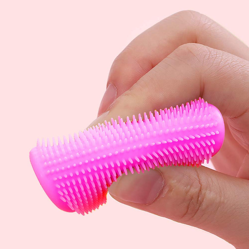 Baby Bath Silicone Cradle Cap Brush/Exfoliating and Massaging Brush/Soft Kids Washcloth (Green + Rose Red) Green + Rose Red - BeesActive Australia