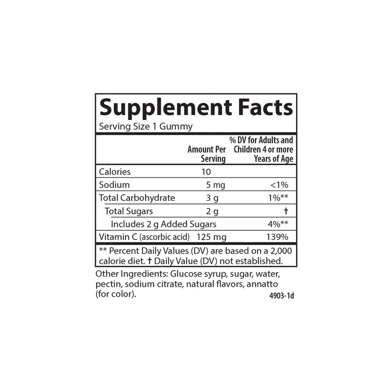 CARLSON Labs Kids Vitamin C Gummies, 60 CT (Pack of 2) Orange 60 Count (Pack of 2)