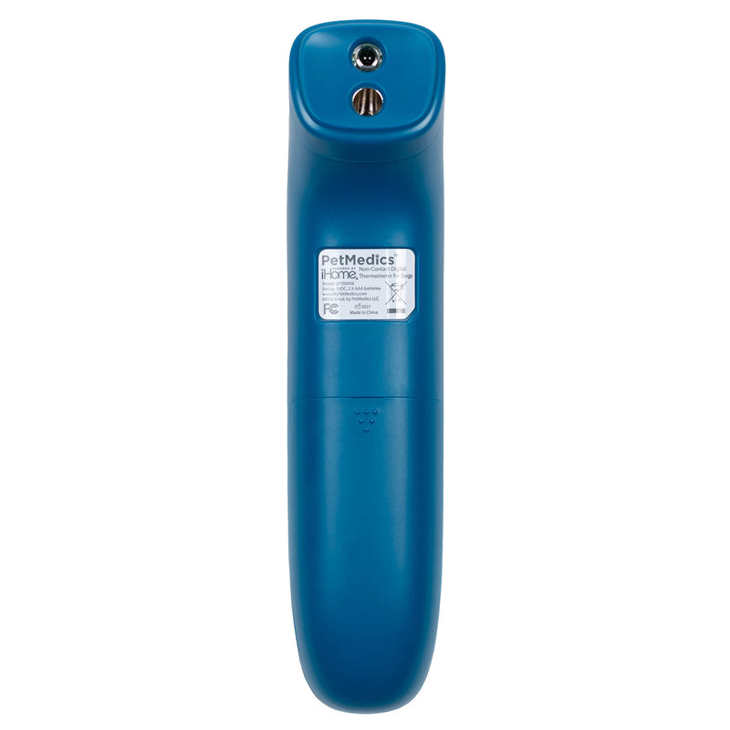 PetMedics by iHome Cat & Dog Thermometer for Pets Ear or Belly No Contact Scan - Large Number Digital Lit Display - Batteries Included - Canine and Pet Fever Detection