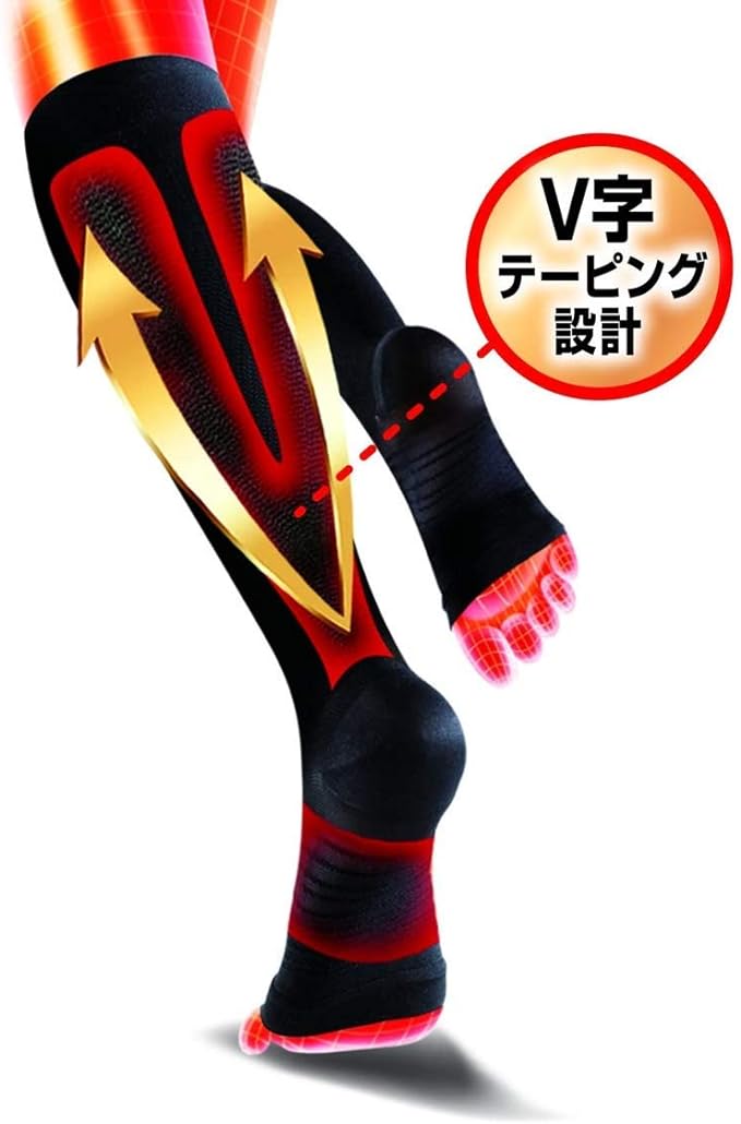 Compression Socks Slim Walk Medical Lymph Socks Short Toeless Black SM Compression Swelling - BeesActive Australia