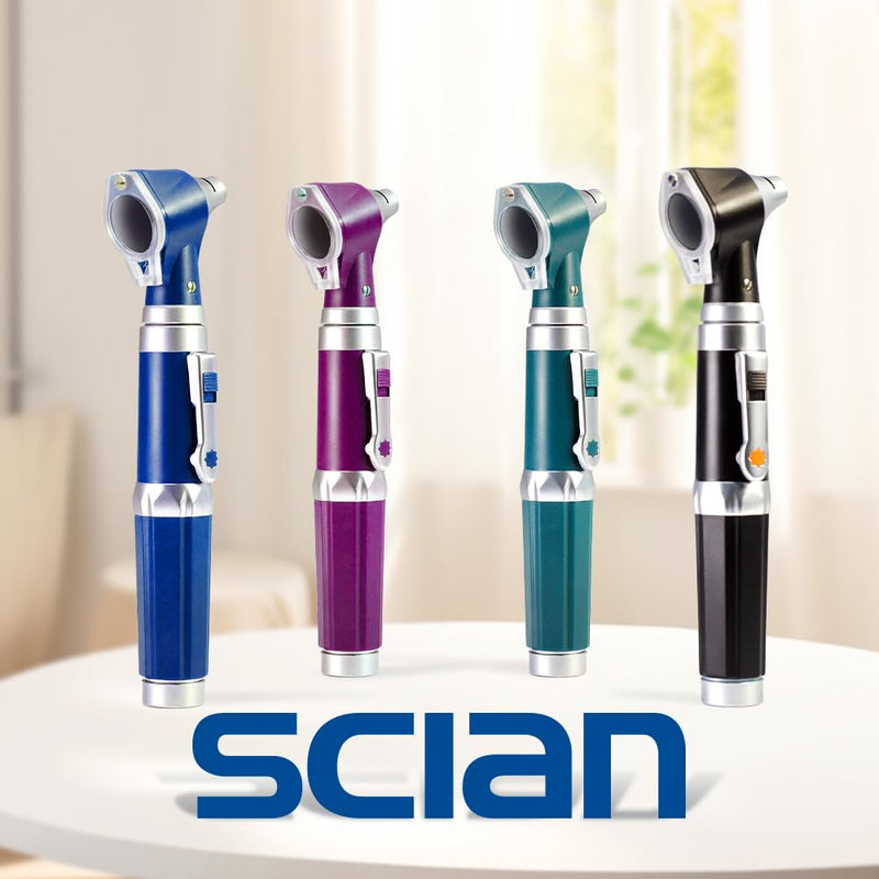 Scian Otoscope - Ear Scope with Light, Ear Infection Detector and Pocket Ear Checker Kit with 3X Magnify Lens, Suitable for Kids, Adults, Doctors, Pets(Blue) Blue - BeesActive Australia
