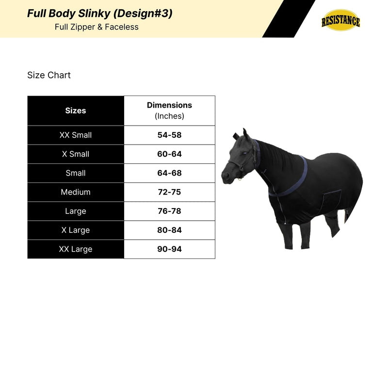 Premium Horse Full Body Slinky - Full Zipper & Faceless - Lycra Material - Available in 5 Colors Royal Blue Large - BeesActive Australia