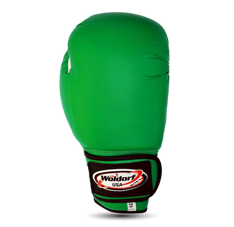 Boxing Gloves Kickboxing Muay Thai Punching Bag Vinyl Green - Durable Multi Layered Foam Padded Offers Unbeatable Price Kids and Adult Sizes 12oz
