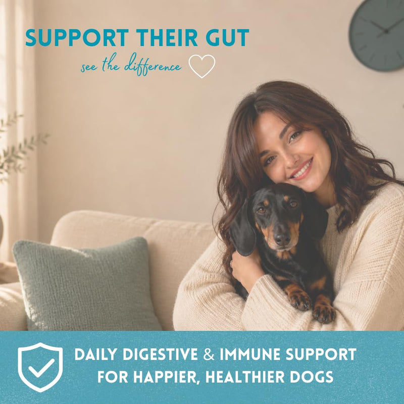 Dog Probiotics Chews for Gut Health – 3 Billion CFU, 6 Strains – Helps with Diarrhea, Itching, Gas & Scooting – Digestive, Immune & Skin Support – Soft Chews for Dogs – 120 Chews Chicken