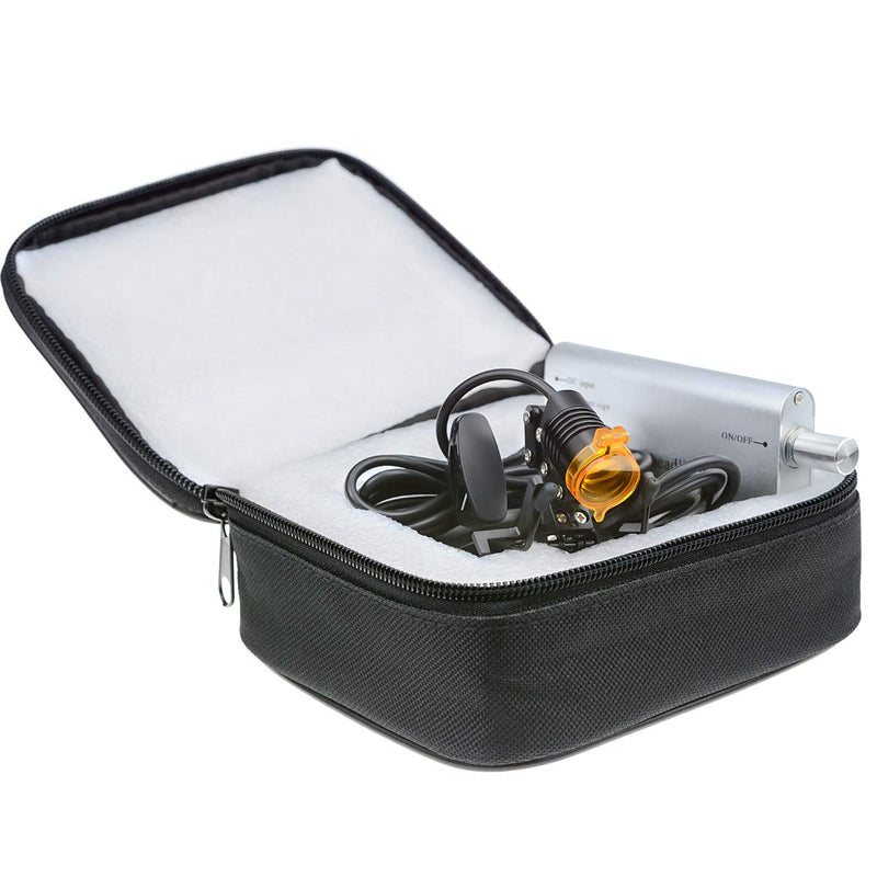 Silver Headlight Headlamp,3W LED Head Light with Universal Metal Clip Filter for Binocular Loupes
