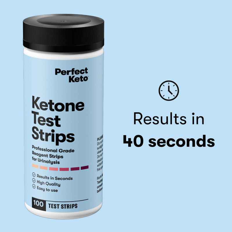 Perfect Keto Ketone Test Strips Kit for Testing Ketones on Low Carb Ketogenic Diet, Monitor Ketosis, Keto Diet Tracker, Urine Test Strips, 100 CT - BeesActive Australia
