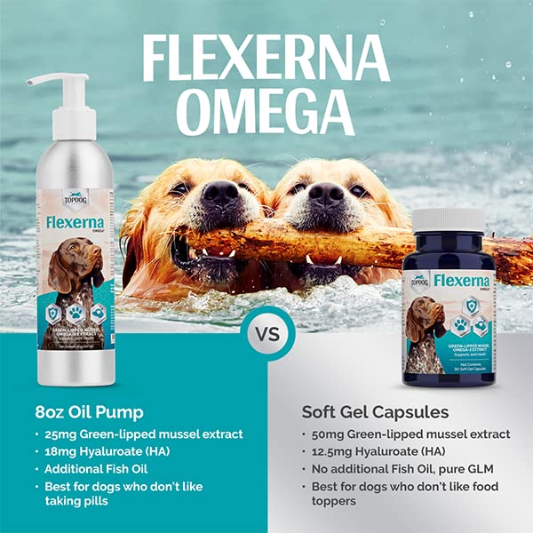 Extra Strength Wild Atlantic Fish Oil Enhanced with Green Lipped Mussel (8oz Pump) 8oz Pump - PawsPlanet Australia