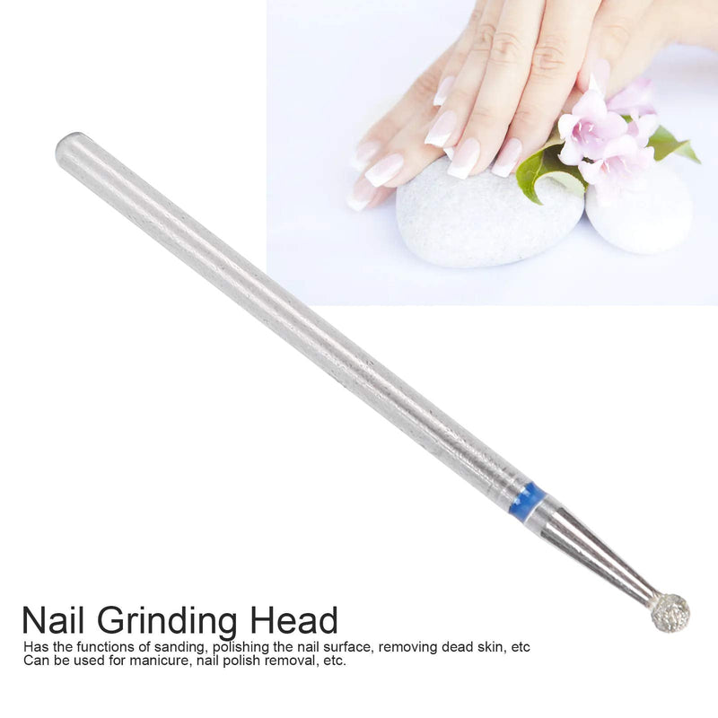Nail Drill Bits, 50pcs Spherical Cuticle Clean Nail Bit Set Dead Skin Removal Nail File Bits Grinding Head Accessory for Acrylic Gel Nails Cuticle Manicure Pedicure Nail Salon Supply(2.3mm) 2.3mm