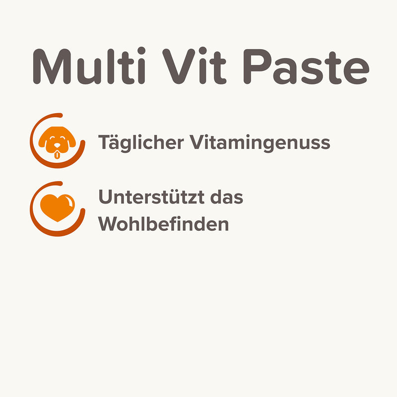 beaphar - Multi VIT Paste Dog - for dogs - with biotin, L-carnitine - for durable skin and beautiful fur - 0% added sugar - daily vitamin enjoyment - supports well-being - 250 g multi-vitamin 250 gr - BeesActive Australia