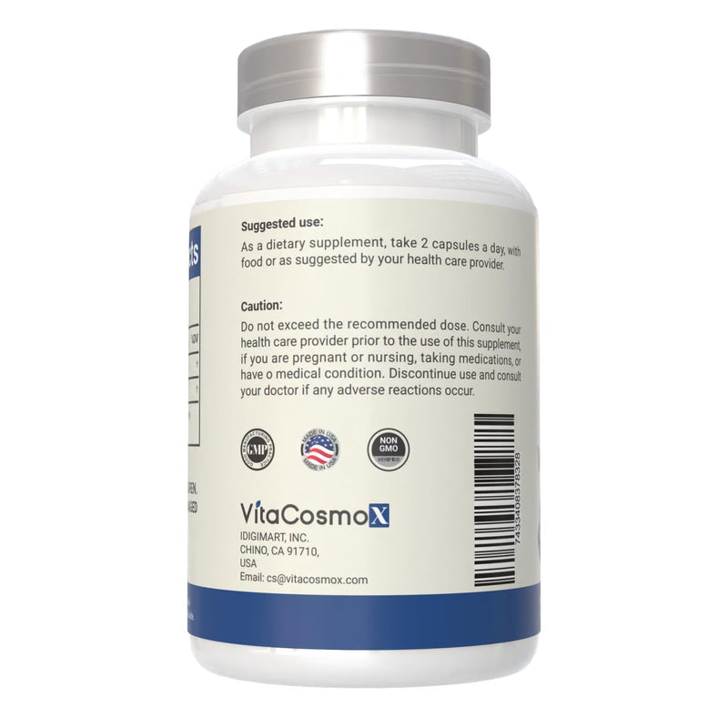 Nicotinamide with CoQ10 Coenzyme Q10, Vegetarian Capsules, 120 Count, Vitamin B3 Supplement