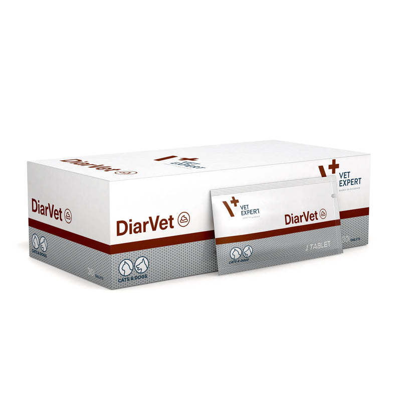 Vet Expert DiarVet, 6 Capsules, Digestive Supplement for Diarrhoea Relief in Cats & Dogs (General Size) General Size