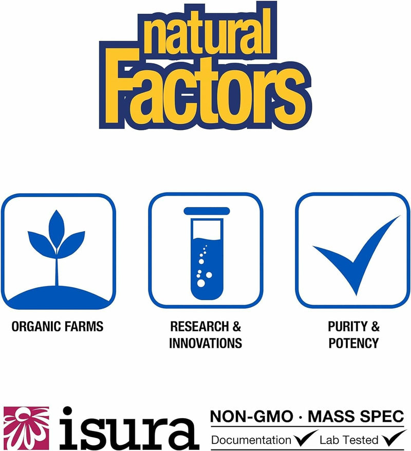 Natural Factors, Advanced Eye Factors, Antioxidant Support for Healthy Vision with Lutein and Zeaxanthin, 60 Capsules