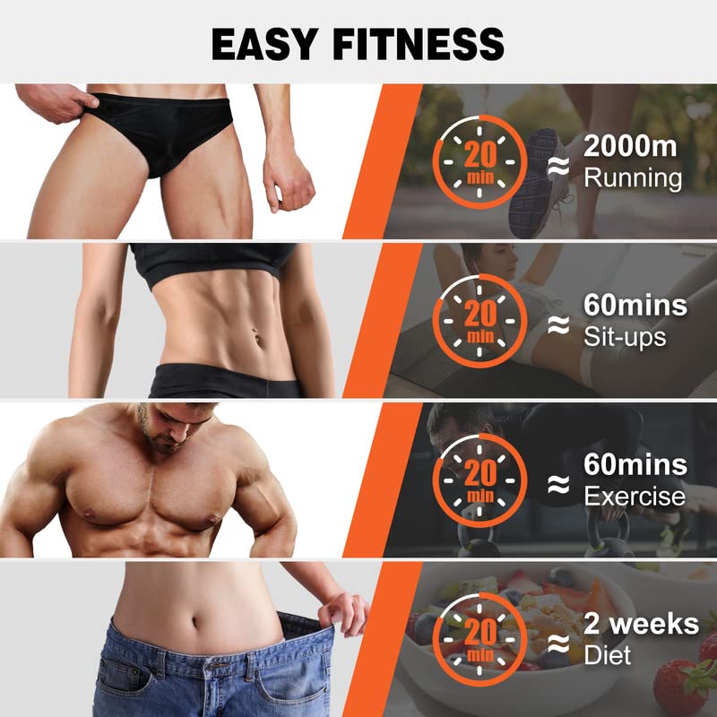 ABS Stimulator Workout Equipment, Ab Machine USB Rechargeable Gear for Abdomen/Arm/Leg, Strength Training Equipment for Men and Women - BeesActive Australia