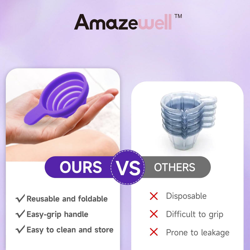 Urine Cups for Ovulation & Pregnancy Tests: Reusable & Collapsible Pee Cups for Home Fertility Testing | Easy to Use & Clean (1PCS) 1PCS - BeesActive Australia