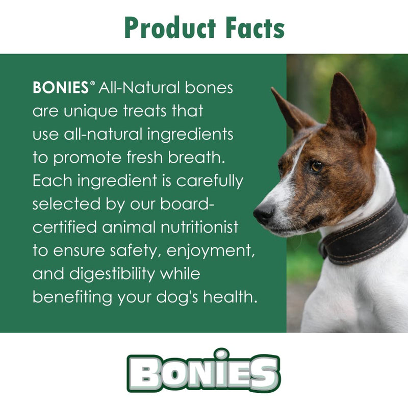 BONIES Natural Calming Formula Regular-Sized Single Bone for Dogs Over 50 LBS - Natural Dog Treats - Healthy Teeth & Fresh Breath - Low Calories - Chicken Flavor - 1 Bone - BeesActive Australia