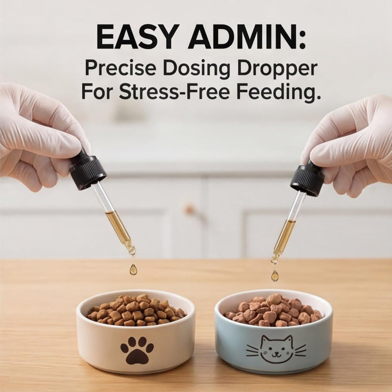 Hip & Joint Liquid Supplement for Dogs,Glucosamine with Chondroitin & MSM, Supports Joint Health, Mobility & Flexibility, Easy to Mix with Food, Daily Use, 2 fl oz (60 mL)