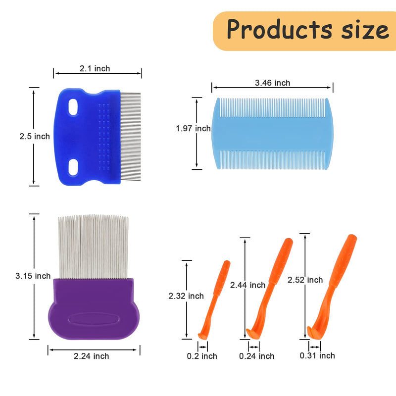 Dog Combs for Grooming, Fine Tooth Dog Eye Comb, Tear Stain Remover Comb for Small Dogs Cats Poodle(10 Pack) - BeesActive Australia
