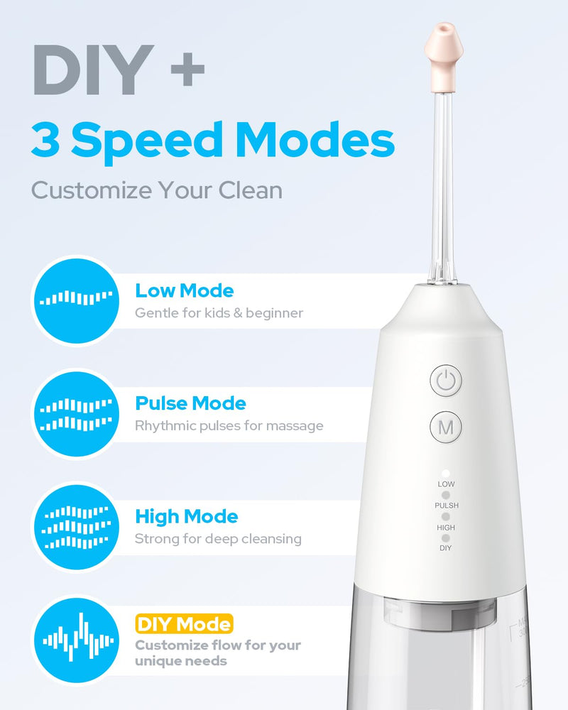 Nasal Irrigation System with 40 Saline Packets, 15s Quick Relief, Nettie Pot Sinus Rinse with 4 Speeds, 1000mah USB-C Charging, 6 Nozzles for Kid Adult, IPX7 Waterproof, Congestion Pressure Relief - BeesActive Australia