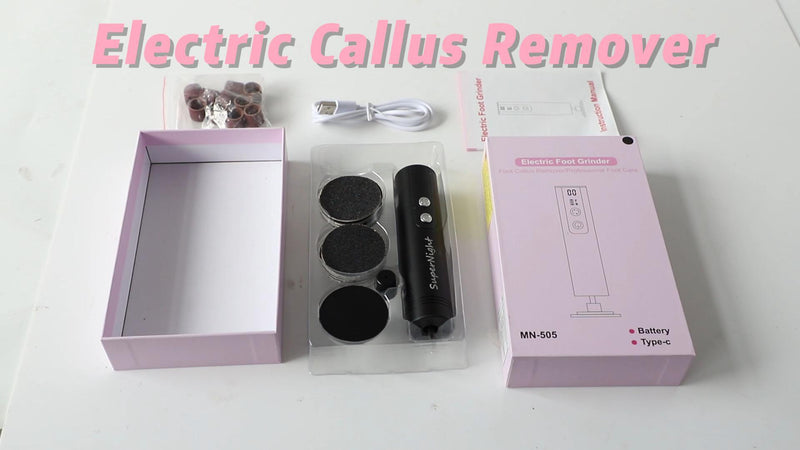 Cordless Electric Foot Callus Remover, 2 in 1 Electric Foot Nail File