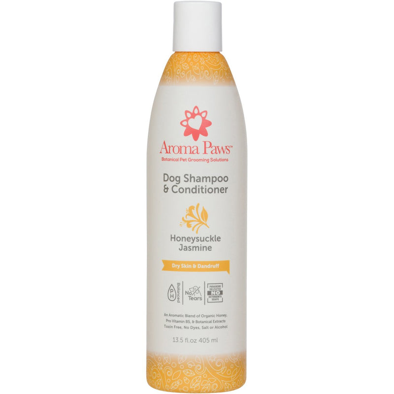 Dog Shampoo – Cleansing Wash, Conditioning, Moisturizing – Toxin Free, Healthy Ingredients – Aromatic Grooming Puppy Shampoo – Tearless Cleaner, Honeysuckle Jasmine - PawsPlanet Australia