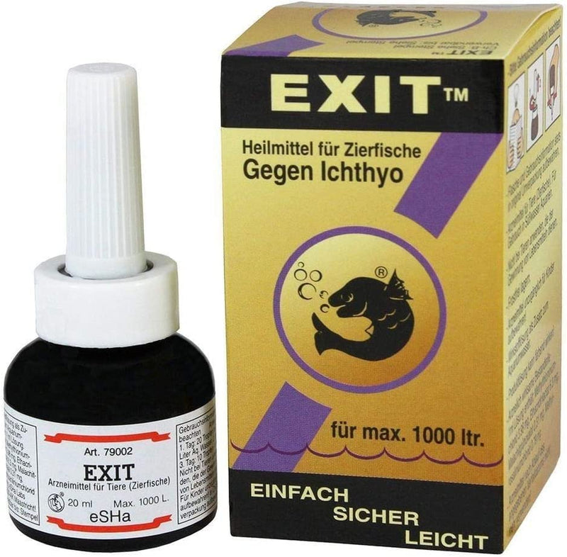 ESHA EXIT against Ichthyo 20ml for 1000 liters Remedy for max. 1000 liters of spot disease Ichthyophthirius Oodinium - BeesActive Australia