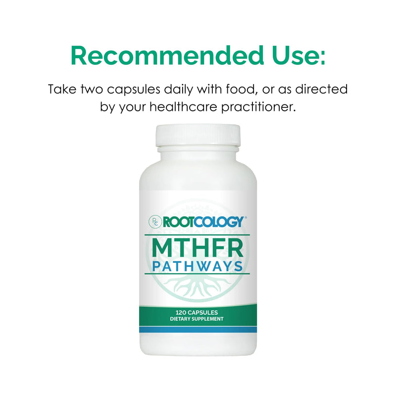 Rootcology by Dr. Izabella Wentz | MTHFR Pathways | Methylation Support with Vitamin B6, B12 & Folate | Supports Immunity, Energy & Brain Health | 120 Capsules