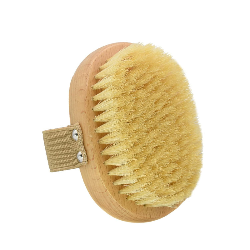 Soft Bristle Pet Brush - Natural Bristle Palm Brush for Short Haired Cats and Dogs with Elastic Band - BeesActive Australia