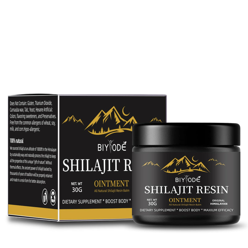 Shilajit Pure Himalayan Organic, Shilajit Resin 600mg Maximum Potency Natural Organic Shilajit Resin with 85+ Trace Minerals & Fulvic Acid for Energy, Immune Support, 30 Grams 1.05 Fl Oz (Pack of 1) - BeesActive Australia