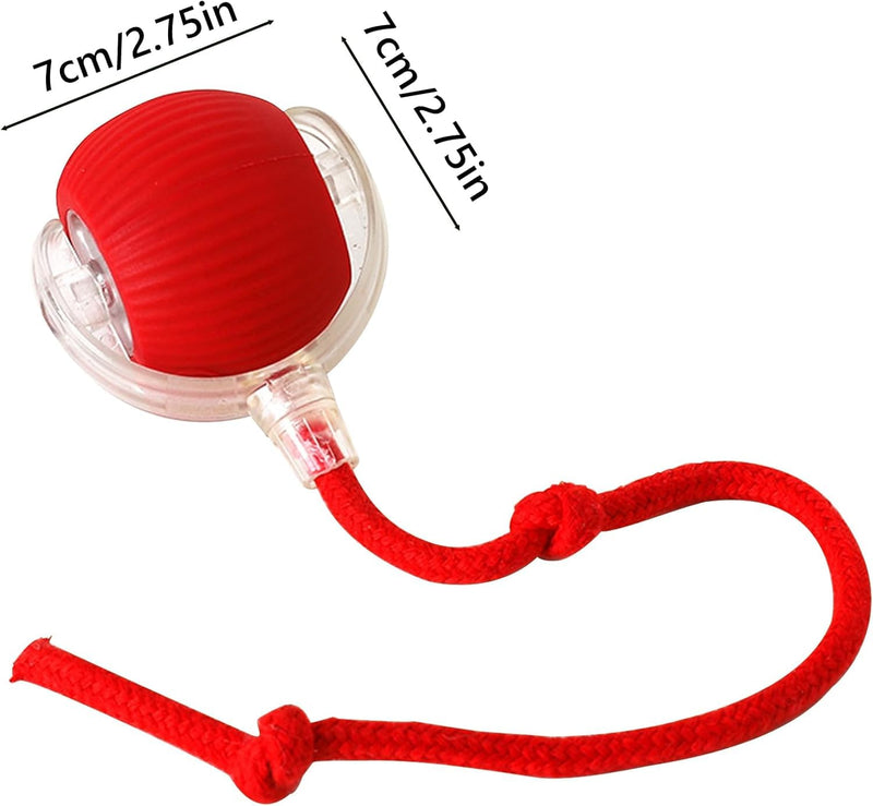 Interactive Rolling Dog Ball,Interactive Rolling Ball Dog Toy,Interactive Rolling Ball Dog Toy,Electric Dog Ball Toy,Electric Dog Ball,360° Smart Automatic Rolling Pet Ball(Red) - BeesActive Australia