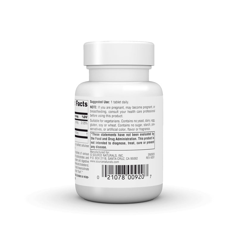 Source Naturals No-Flush Niacin, B-3, 500 mg - 30 VegetarianTablets | Cardiovasular Health | Energy Support*
