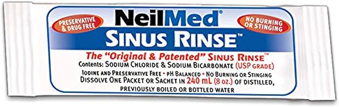 Sinus Rinse Starter Kit Cleaning Bottle (8.5 fl oz (240 ml) + 30 Preformed Sachets - BeesActive Australia