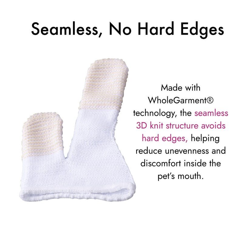 MIND UP Dog Finger Toothbrush, Washable & Reusable Finger Brush for Dog Teeth Cleaning, Pet Dental Care Tool for Small Dogs & Puppies, Made in Japan, 3 Pack 1 Count (Pack of 3)