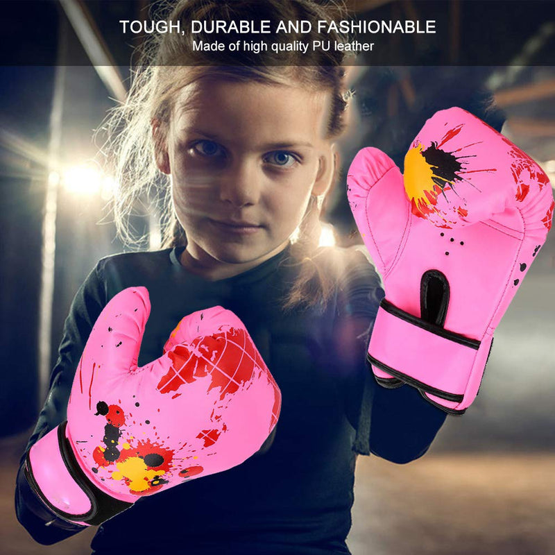 Children Boxing Gloves, PU Material, PU Boxing Gloves, Adjustable Fit for Kids Ages 2-11, Family Training, School Classes, Boxing Clubs, and Children's Sports Activities