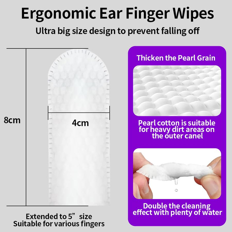 Dental Care Finger Pads for Dogs Pack of 50 and Ear Care Ear Care Finger Pads 50 Pieces - Dental Care Dog, Finger Cots Dog Dental Care Tartar Remover Dog Toothbrush