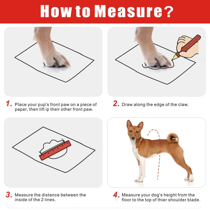 Idepet Dog Suspender Boots, Canada Pooch Tall Dog Boots Anti-Slip & Fall Waterproof Dog Shoes Leggings, Adjustable Suspender Boots for Dogs Winter Snow Rain Hiking Paws Protector(Black, 4) Black - BeesActive Australia