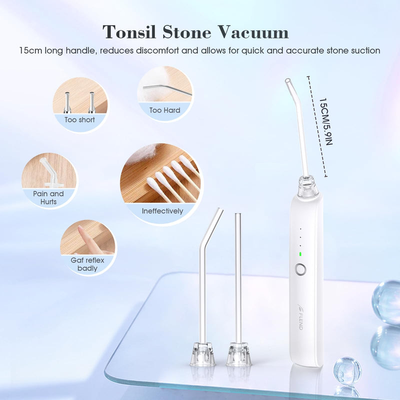 Tonsil Stone Remover Kit,3 Modes Electronic Tonsil Stone Remover Vacuum,Oral Irrigator for Best Tonsil Stone Remover LED Light,Tonsil Stone Mouthwash 5X Magnifying Mirror,Fight Bad Breath Tonsil Stone - BeesActive Australia