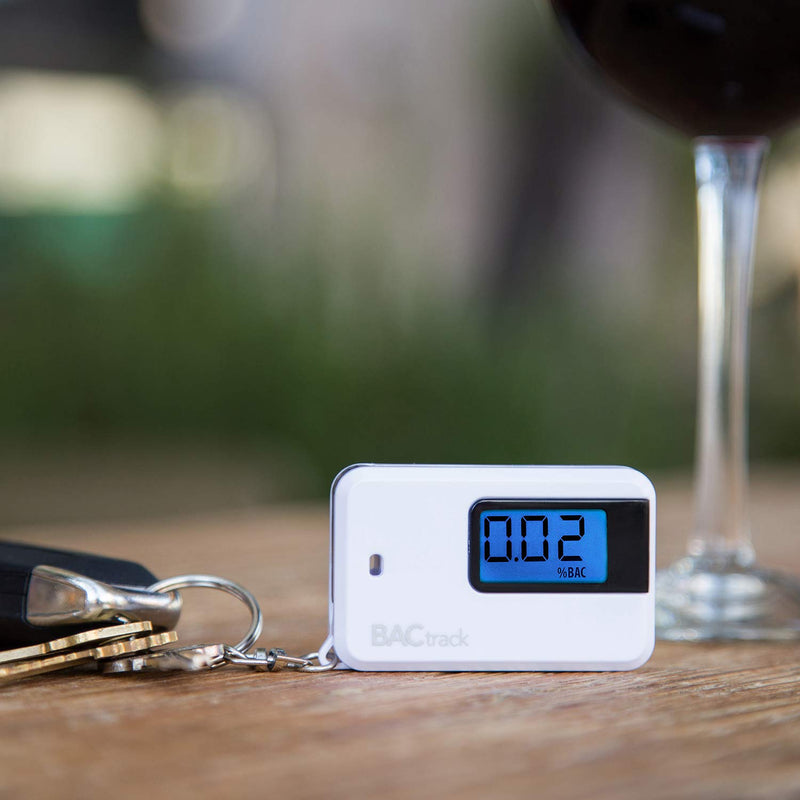 BACtrack Go Keychain Breathalyzer (White) | Ultra-Portable Pocket Keyring Alcohol Tester for Personal Use 1 White - BeesActive Australia