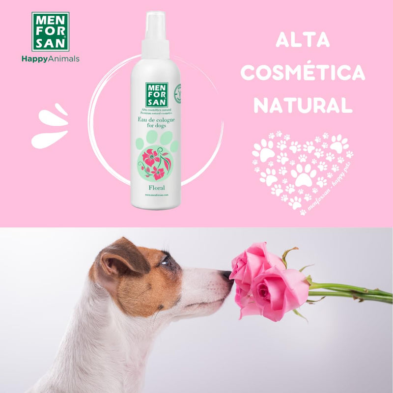 MENFORSAN Eau de Toilette for dogs : Floral : Intense and refreshing scent : Deodorizing effect : With very mild ingredients that do NOT irritate the skin : Neutral pH : 125 ml - BeesActive Australia