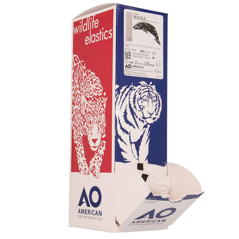 American Orthodontic Elastics, 1/2 in, 14 oz, Latex, Maximum, 2500 Count