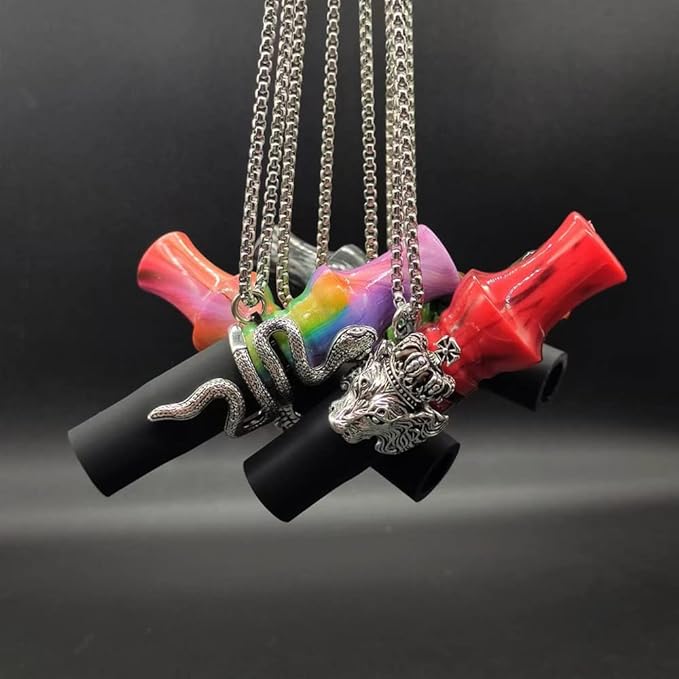 Shisha Mouthpiece Stainless Steel Chain Strap Shisha Mouth Tips Reusable Water Mouthpiece with Silicone Resin Water Pipe Mouthpiece Shisha Hose (Color: Black) - BeesActive Australia