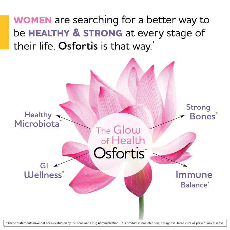 BioGaia Osfortis, Women’s Probiotic for Strong Bones, Immune Balance & GI Wellness, Contains L. reuteri 6475, 60 Capsules, 1 Pack